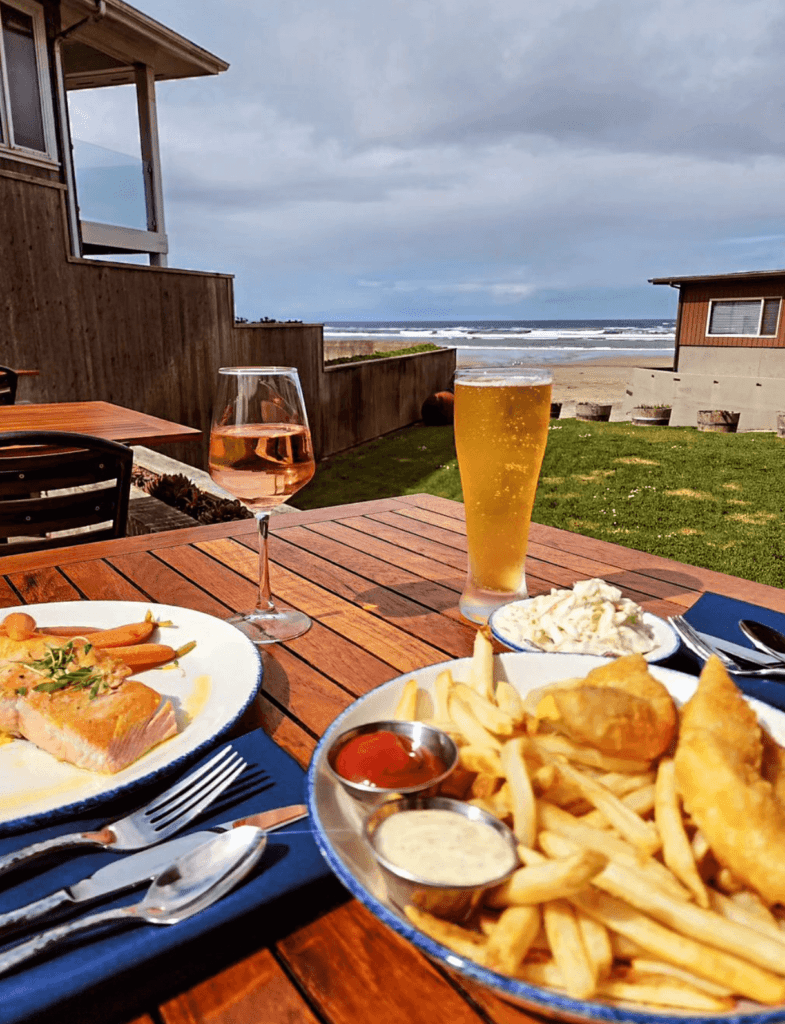 Wayfarer restaurant meal with a view